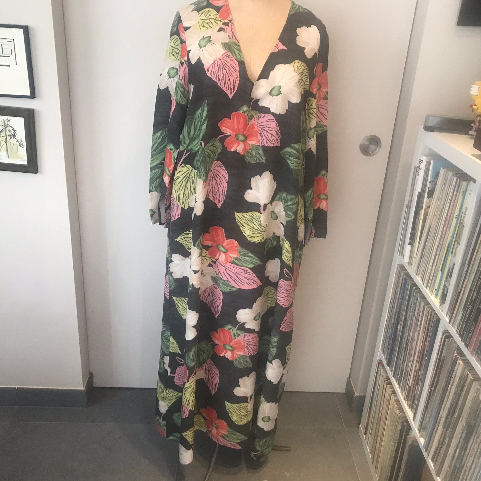 Lange jurk met bloemen Attic & Barn maat 40, Ophalen of Verzenden, Zo goed als nieuw, Maat 38/40 (M)