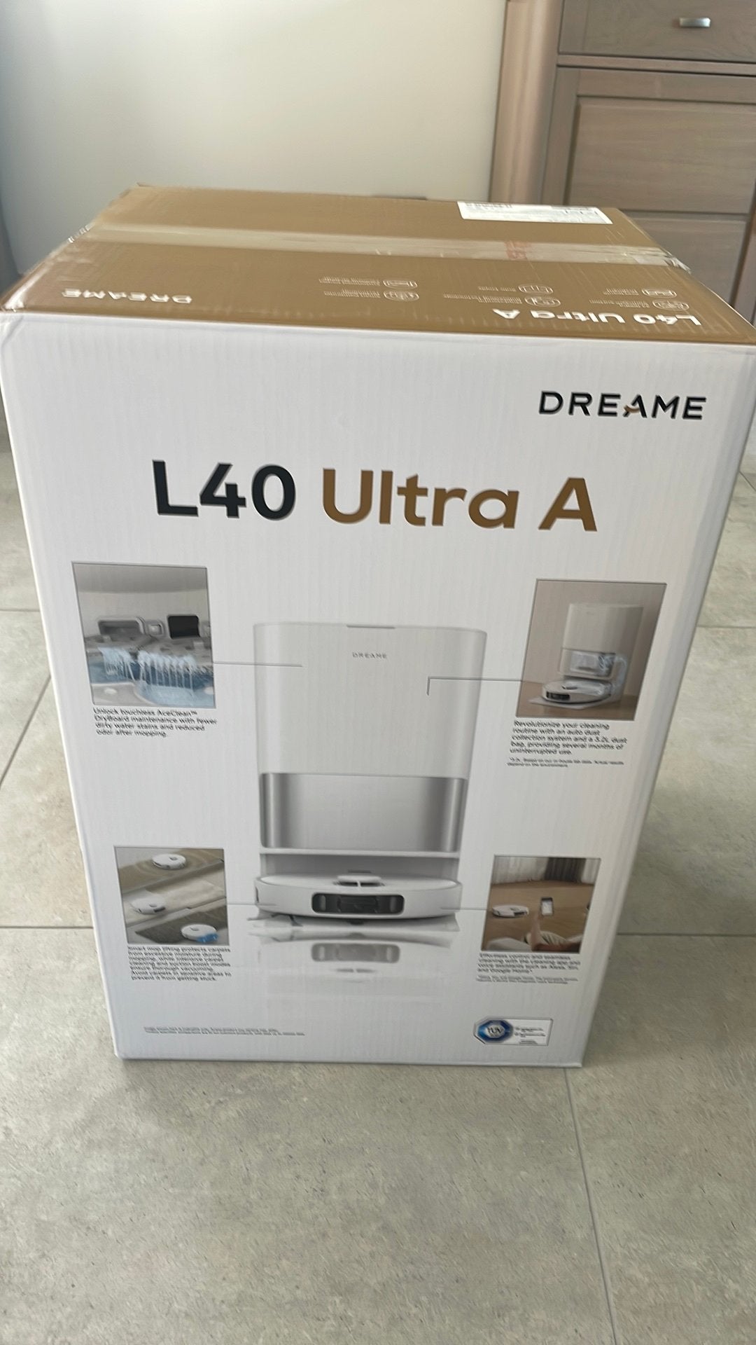 Dreame L40 Ultra A ‘witte versie’, Elektronische apparatuur, Ophalen, Dreame, Nieuw, Robotstofzuiger
