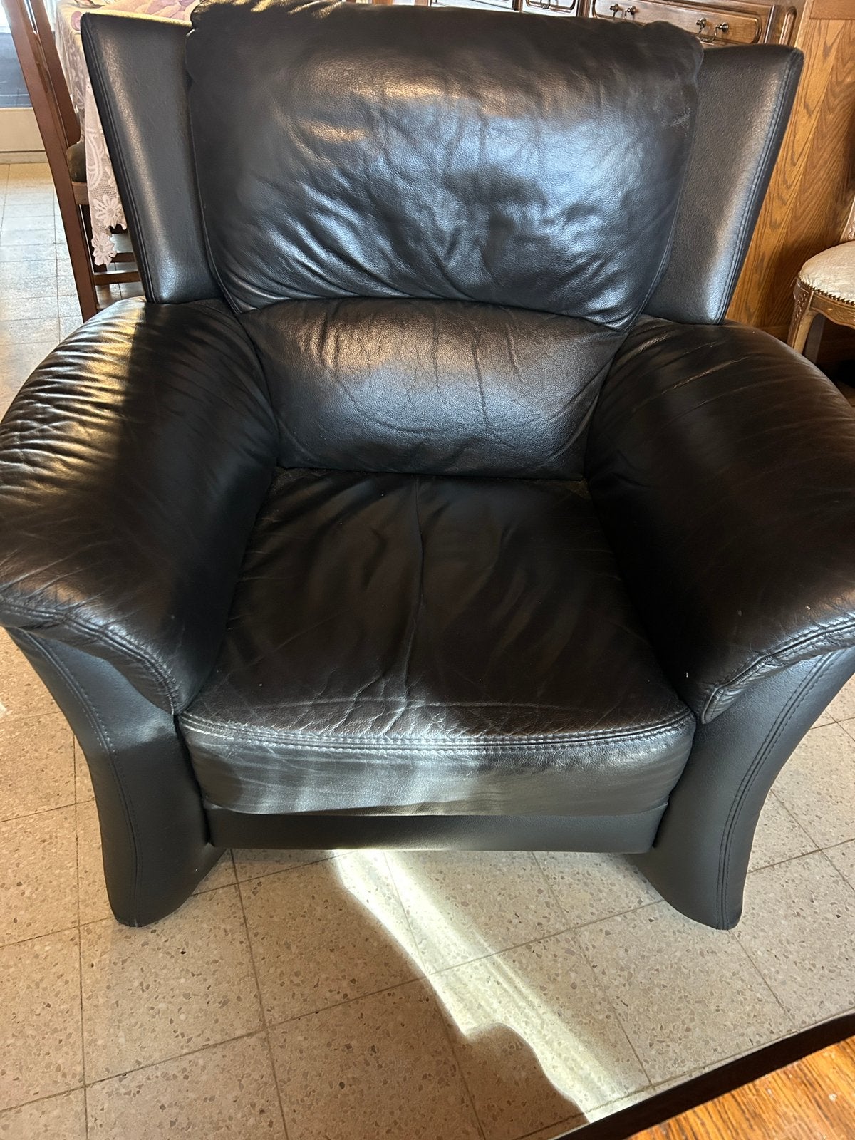 Lederen salon, Ophalen, Gebruikt
