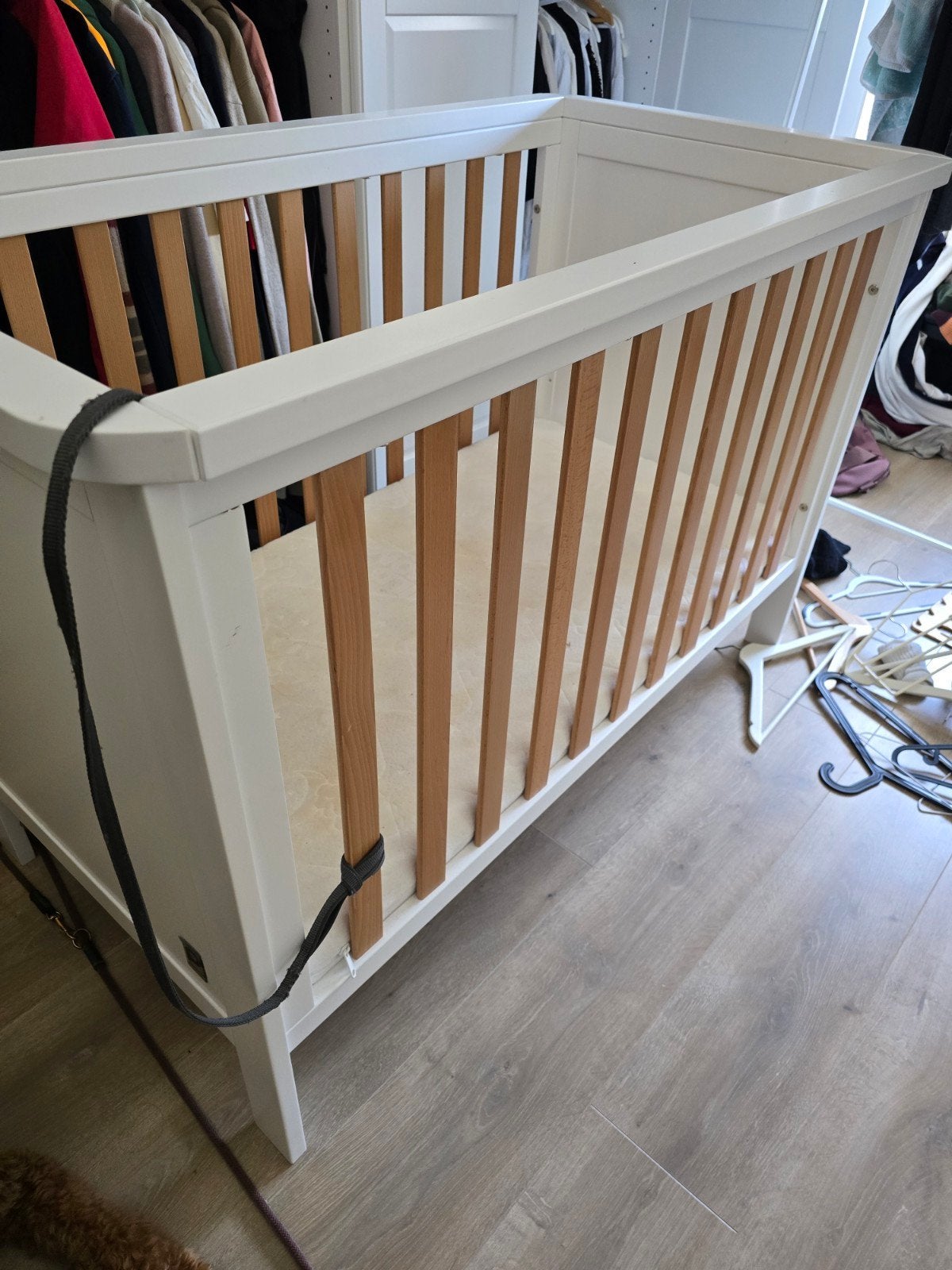 Babybed in hout 120x60, Kinderen en Baby's, Babywiegjes en Ledikanten, Ophalen of Verzenden