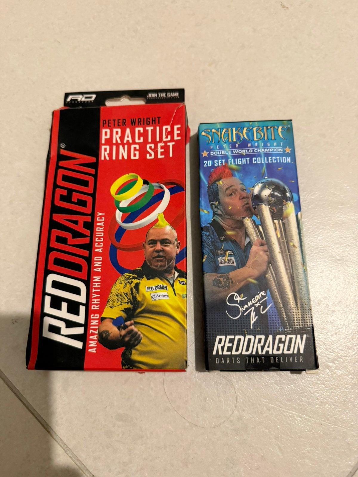 Peter wright practice rings and flight set, Enlèvement ou Envoi, Neuf, Flights