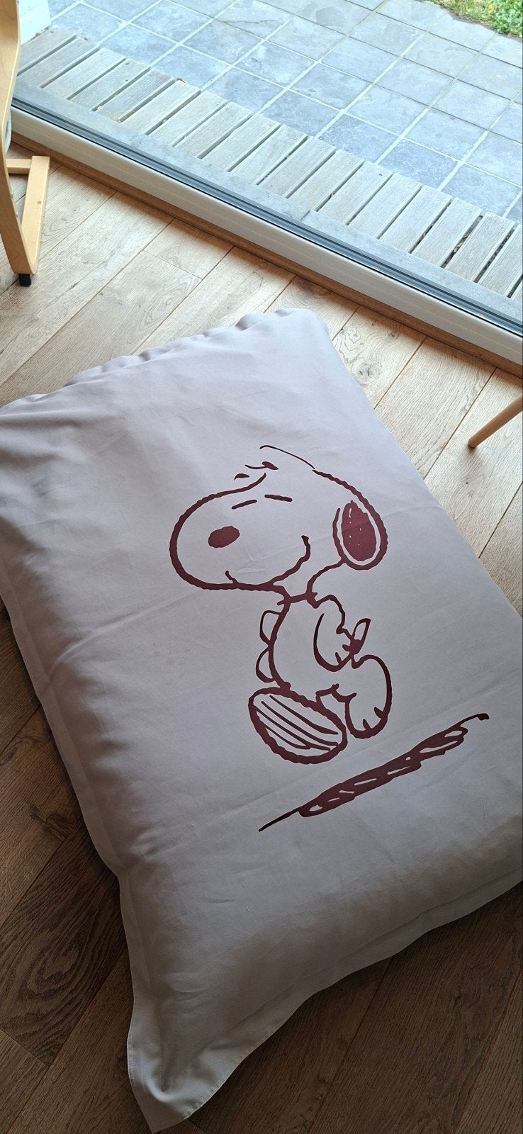 zitzak Snoopy, Ophalen, Zitzak