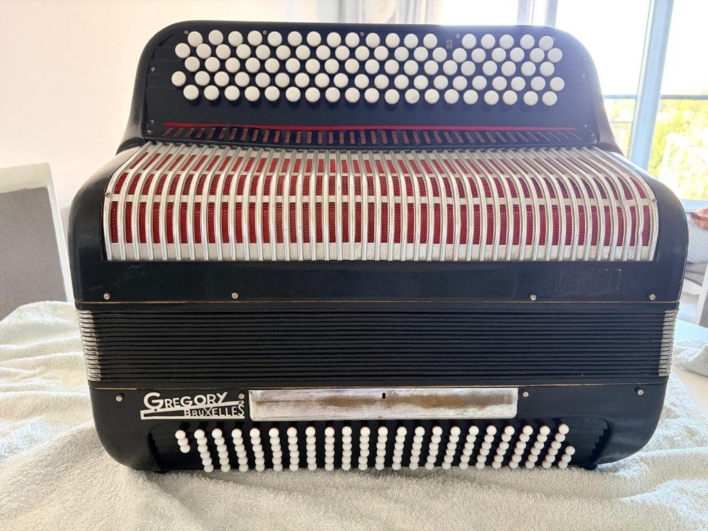 Accordéon chromatique Gregory Bruxelles – Vintage, Enlèvement, Utilisé