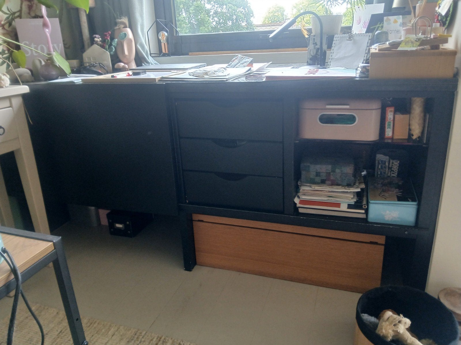 Bureau/Kast granieten blad., Huis en Inrichting, Bureaus, Ophalen