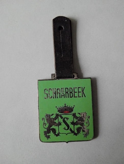 Oude Borstzakhanger van de gemeentelijke politie, Verzamelen, Militaria | Algemeen, Ophalen of Verzenden, Rijkswacht, Embleem of Badge