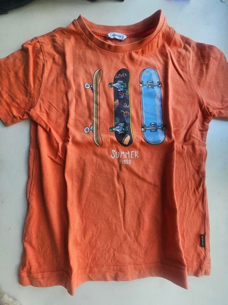 Mooi zomers tshirt Summer Vibes van MAYORAL 7j, Verzenden, MAYORAL, Jongetje, Shirtje of Longsleeve