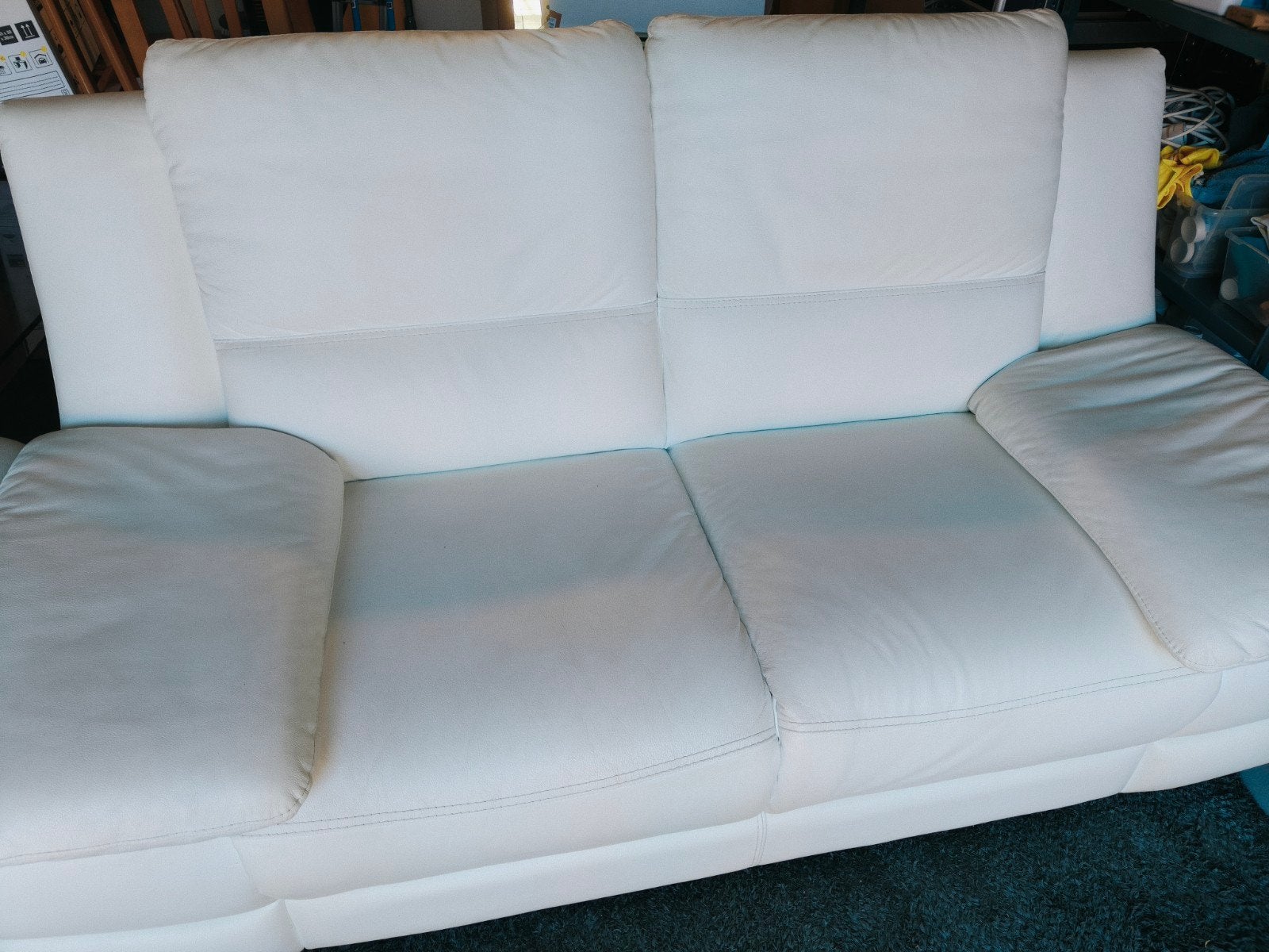 Lot canapés cuir, Maison & Meubles, Trois personnes, 200 à 250 cm, Banc droit, Comme neuf