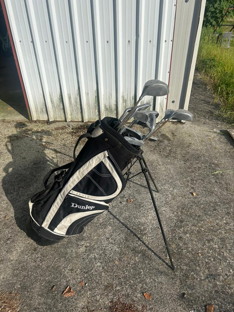 Complete Dunlop Titanium Matrix golfset met standbag, Sport en Fitness, Ophalen, Gebruikt, Set, Overige merken