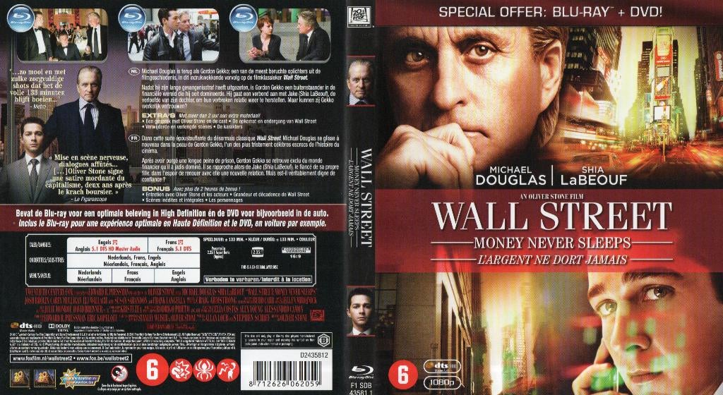 wall street 2  money never sleeps (blu-ray) nieuw, Ophalen of Verzenden, Zo goed als nieuw, Drama