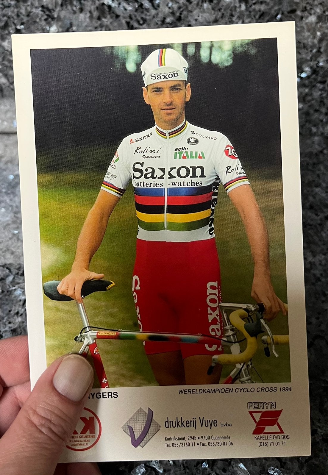 Wielrenner Paul Herygers wereldkampioen, Ophalen, Zo goed als nieuw
