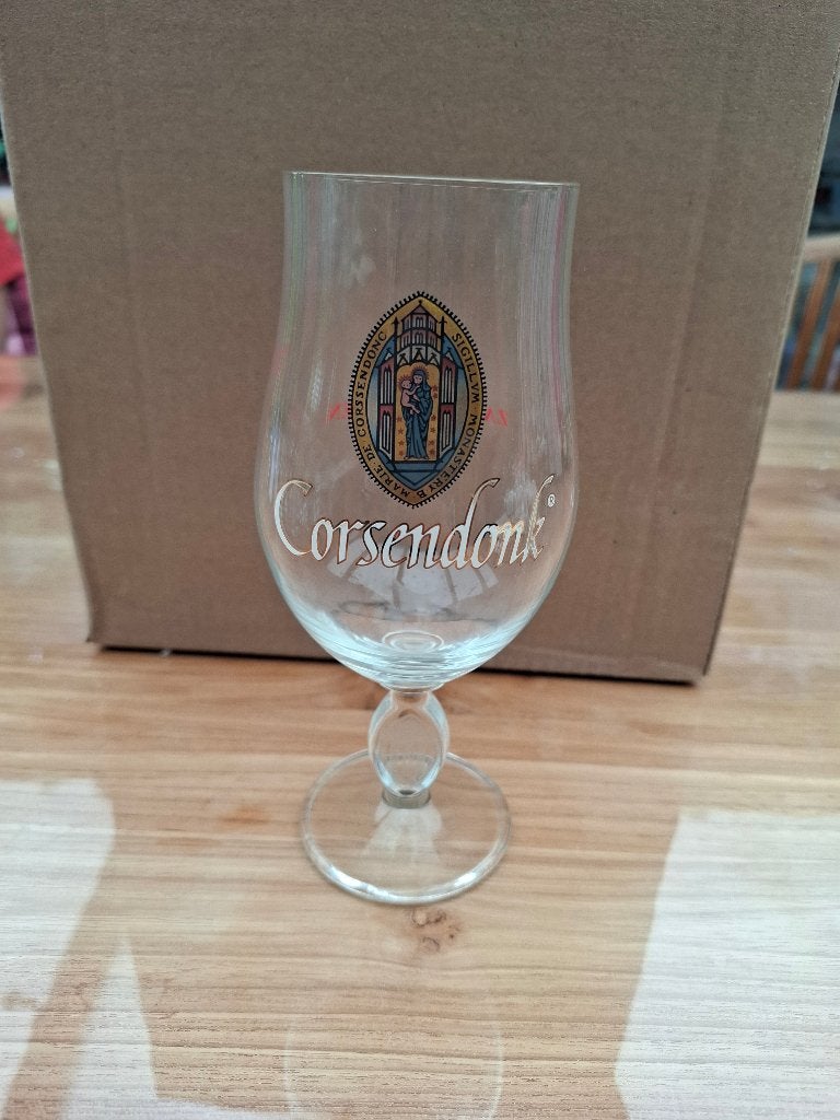 Bierglas Corsendonk zalig genieten, Ophalen, Gebruikt, Bierglas