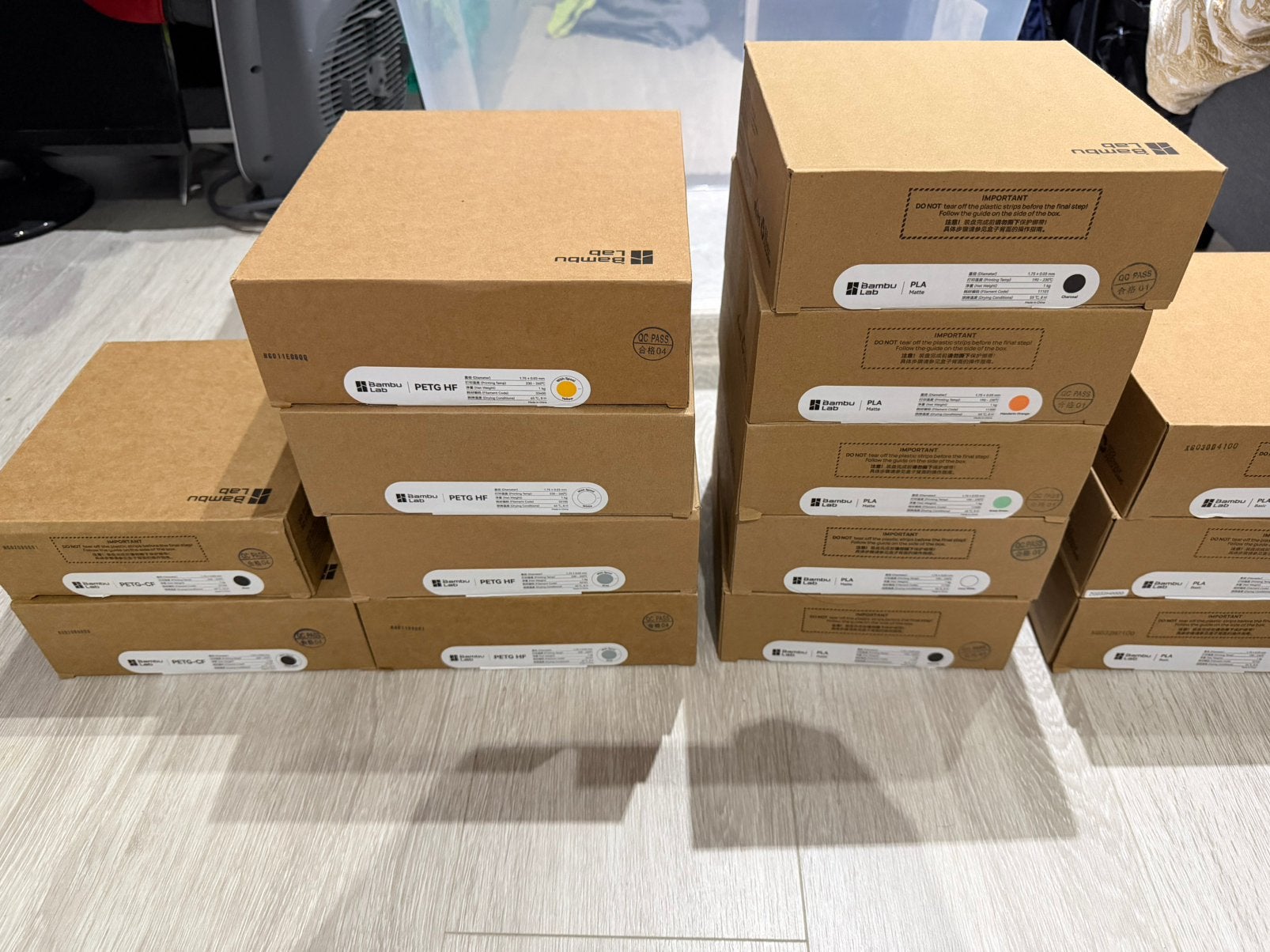 14 rollen bambu filament - PROMO - PLA - PETG CF - PETG HF, Ophalen of Verzenden, Nieuw, Filamentrollen