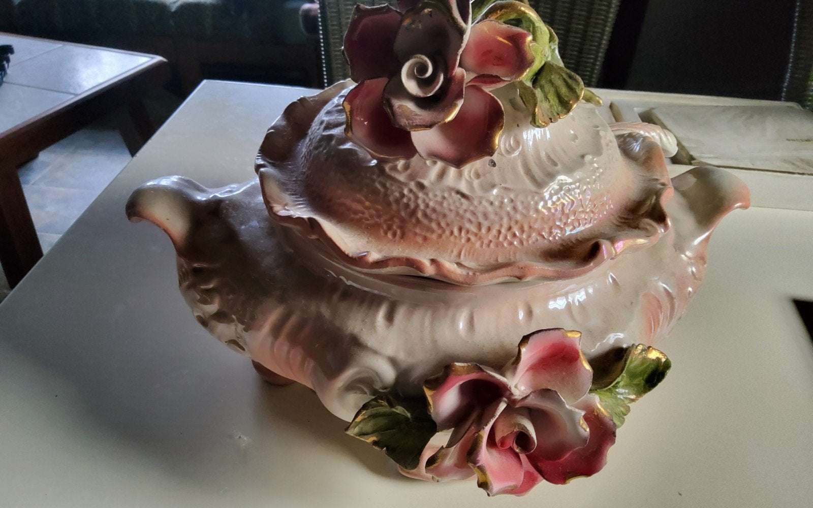Antieke soupterrine, Antiquités & Art, Antiquités | Plateaux, Enlèvement