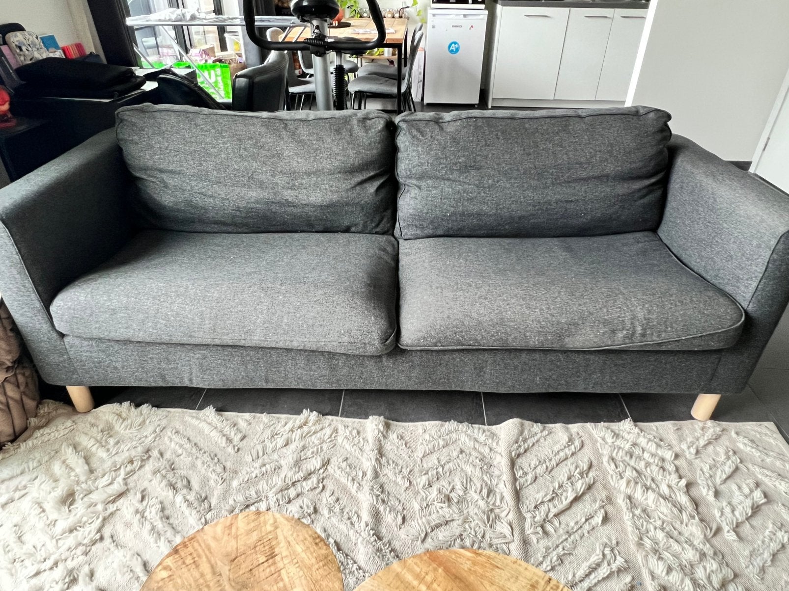 Zetel, Huis en Inrichting, Ophalen, Zo goed als nieuw, Rechte bank