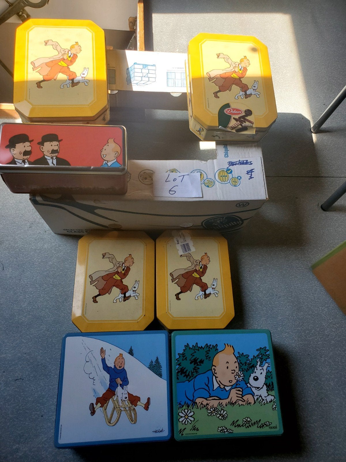 Tintin, Hergé. Lot n°6., Ophalen