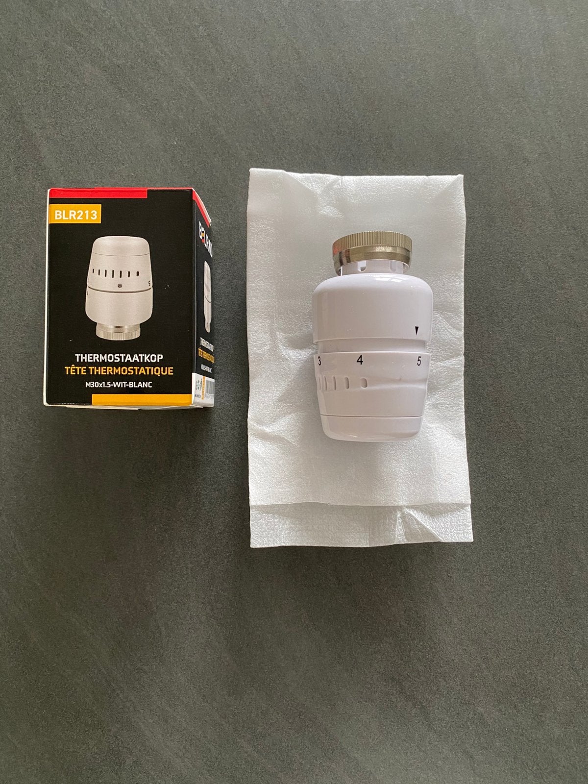 Belrad Thermostaatkop - Radiatorknop M30 - Wit ( M30 x 1,5 ), Doe-het-zelf en Bouw, Thermostaten, Ophalen of Verzenden, Nieuw