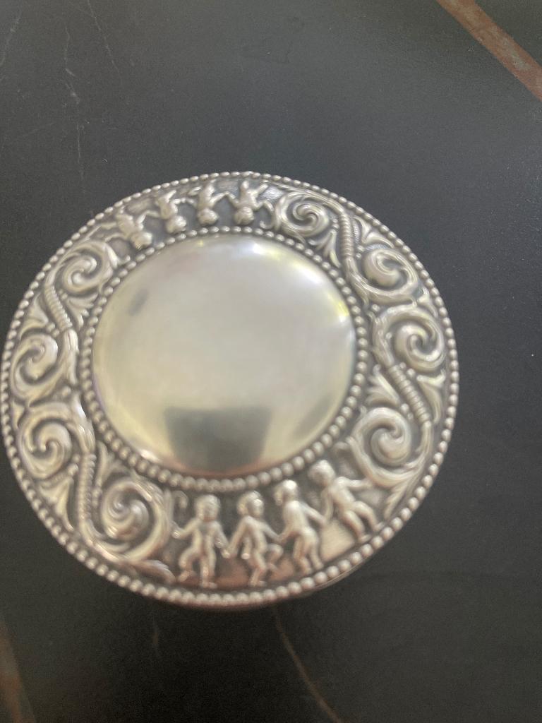 Boîte en argent massif, Antiek en Kunst, Ophalen, Zilver