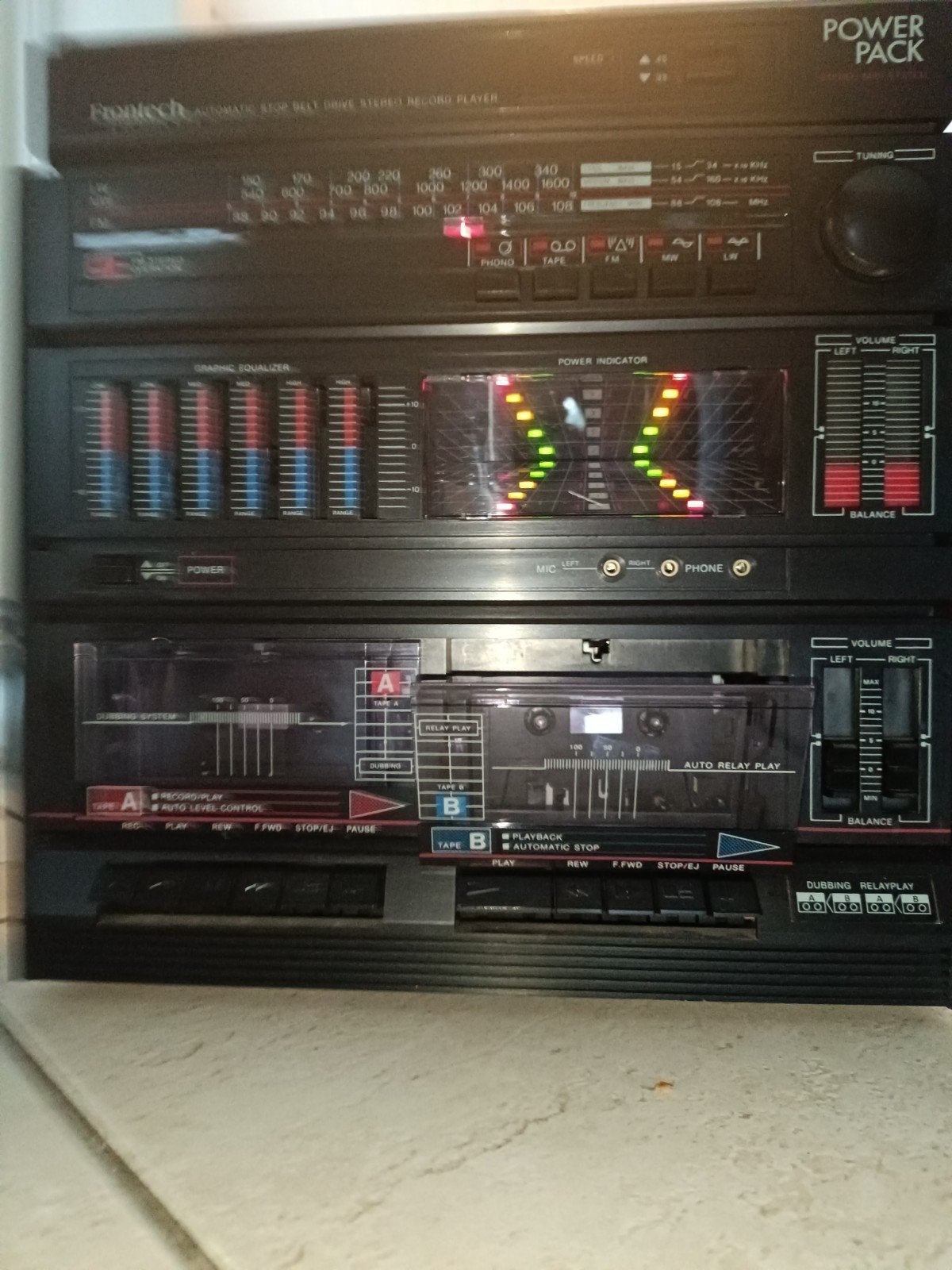 retro hifi toren, Ophalen, Gebruikt, Platenspeler