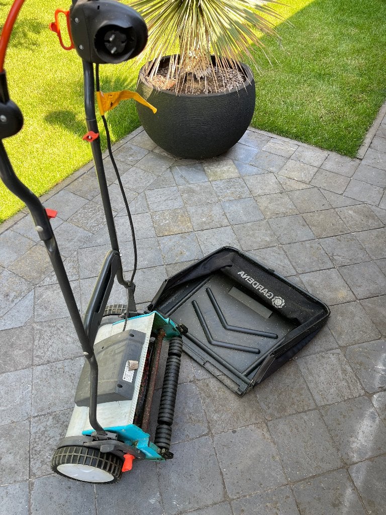 Elektrische kooimaaier, Tuin en Terras, Grasmaaiers, Ophalen, Gebruikt, Elektrische grasmaaier, Opvangbak