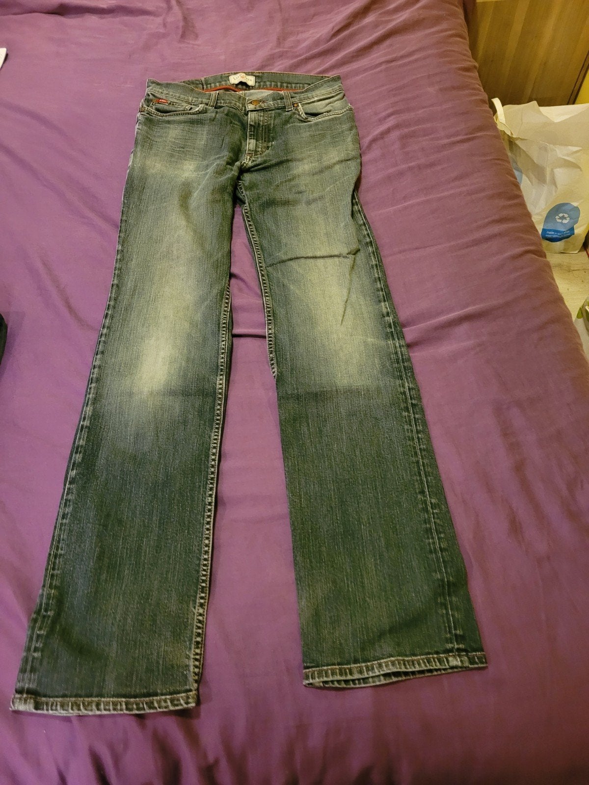 Lee Cooper "Ford" Jeans – Extra Lang Maat 32/36, Blauw, W32 (confectie 46) of kleiner, Ophalen of Verzenden, Zo goed als nieuw