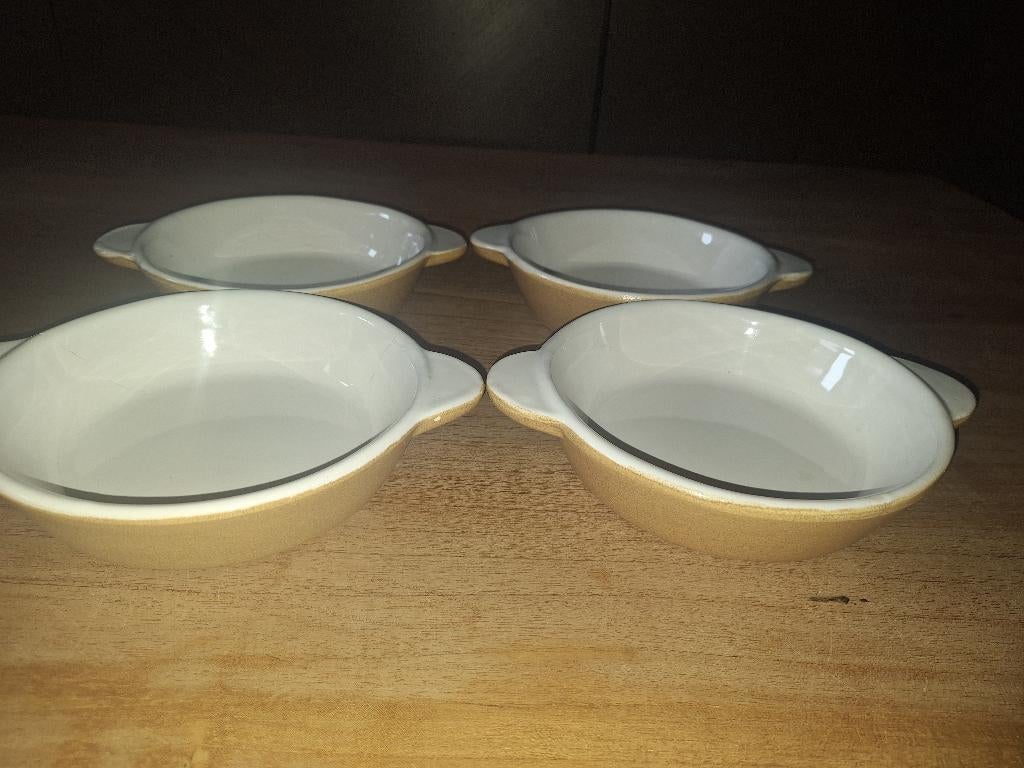 Lot de 4 plats en grès, Antiquités & Art, Antiquités | Céramique & Poterie, Enlèvement