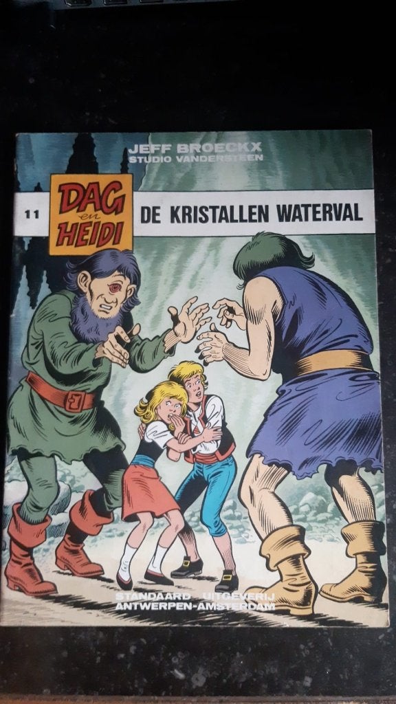 Dag en Heidi 11 - De kristallen waterval - 1ste druk, Ophalen, Gelezen, Jeff Broeckx