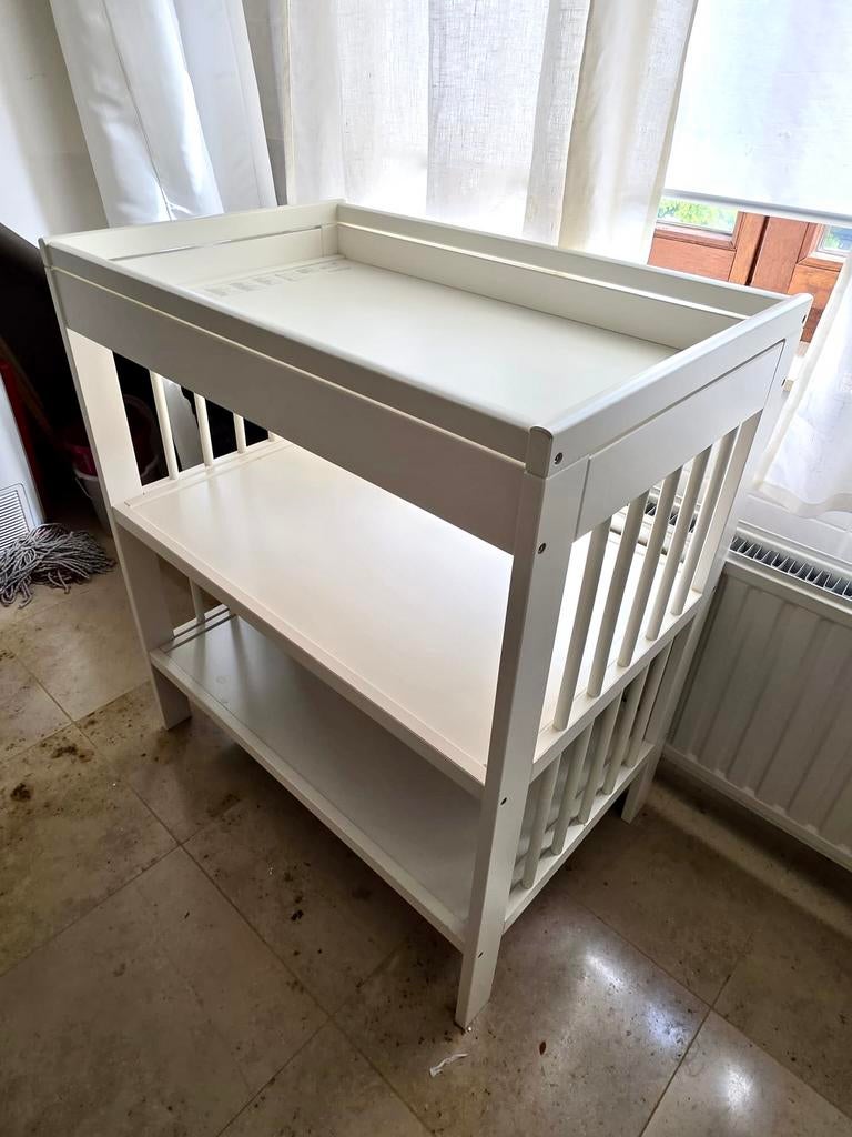 Verzorgingstafel Ikea Gulliver wit - uitstekende staat, Kinderen en Baby's, Ophalen, 50 tot 70 cm, Zo goed als nieuw, 75 tot 100 cm