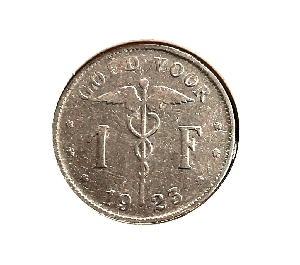 Belgique — 1 franc - 1923 fl. (Réf 019), Timbres & Monnaies, Enlèvement ou Envoi, Métal, Monnaie en vrac