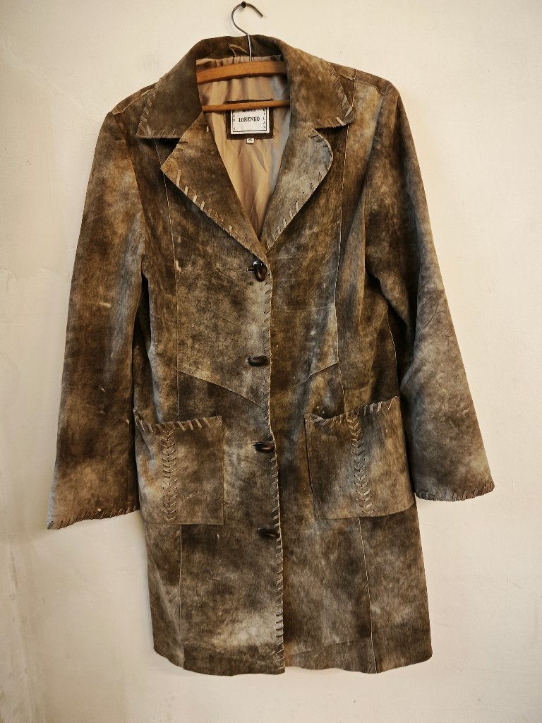 Jas Lorenko, Kleding | Dames, Ophalen of Verzenden, Zo goed als nieuw, Maat 46/48 (XL) of groter, Bruin