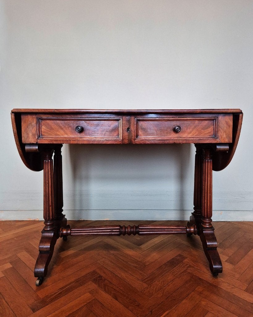 Klaptafel Louis Philippe in mahoniehout, Antiek en Kunst, Ophalen