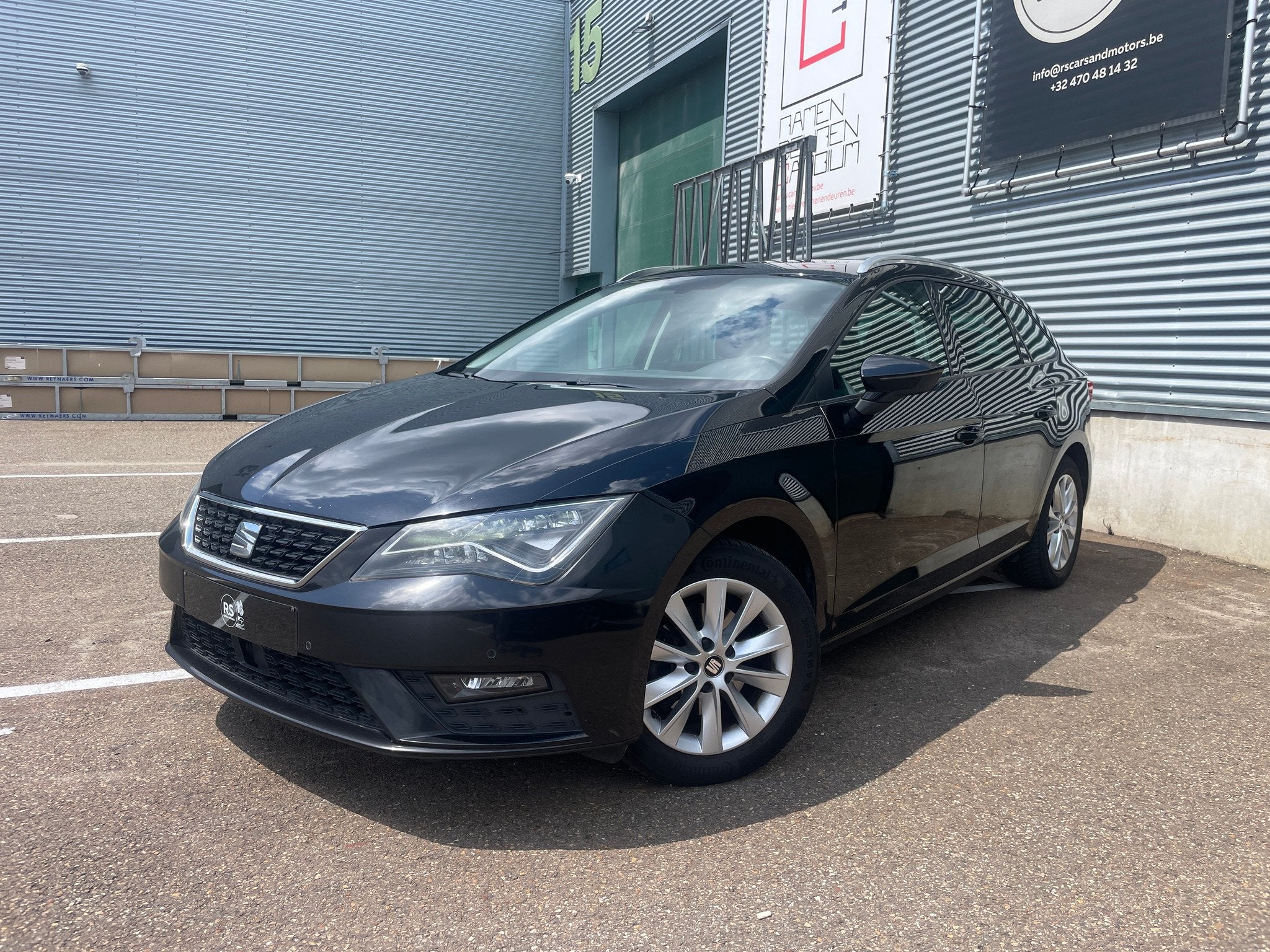 Seat Leon 1.5TGI/CNG/Automaat/2019/Eco 80/Gekeurd, Stof, 4 cilinders, Leon, Zwart