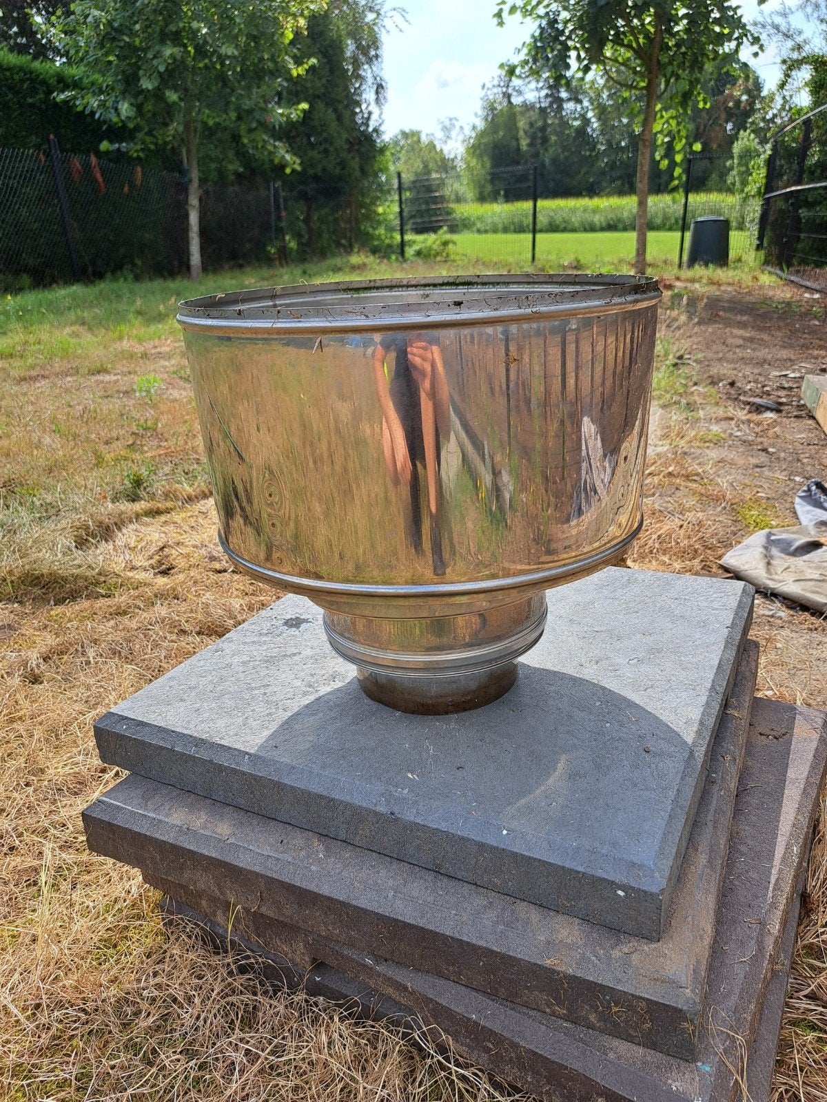 te koop inox trekkap, Ophalen