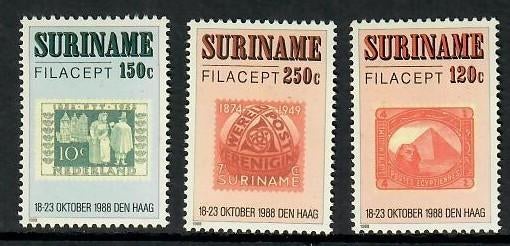 Suriname yvertnrs.: 1138/40 postfris, Postzegels en Munten, Ophalen of Verzenden, Postfris
