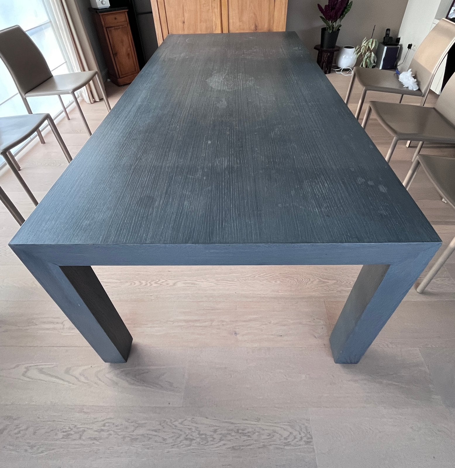 Tafel 2Mx1M, Ophalen, Gebruikt, 50 tot 100 cm, Vijf personen of meer