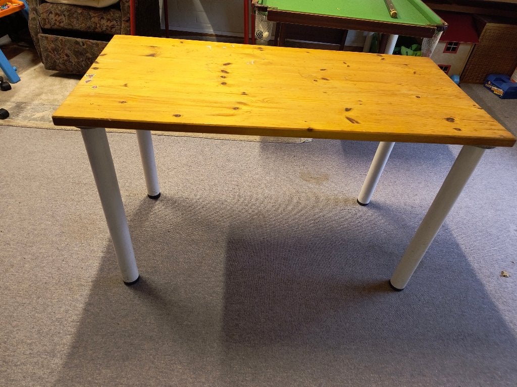 Bureau en bureaustoel, Huis en Inrichting, Ophalen, Gebruikt, 120 cm, Scandinavisch