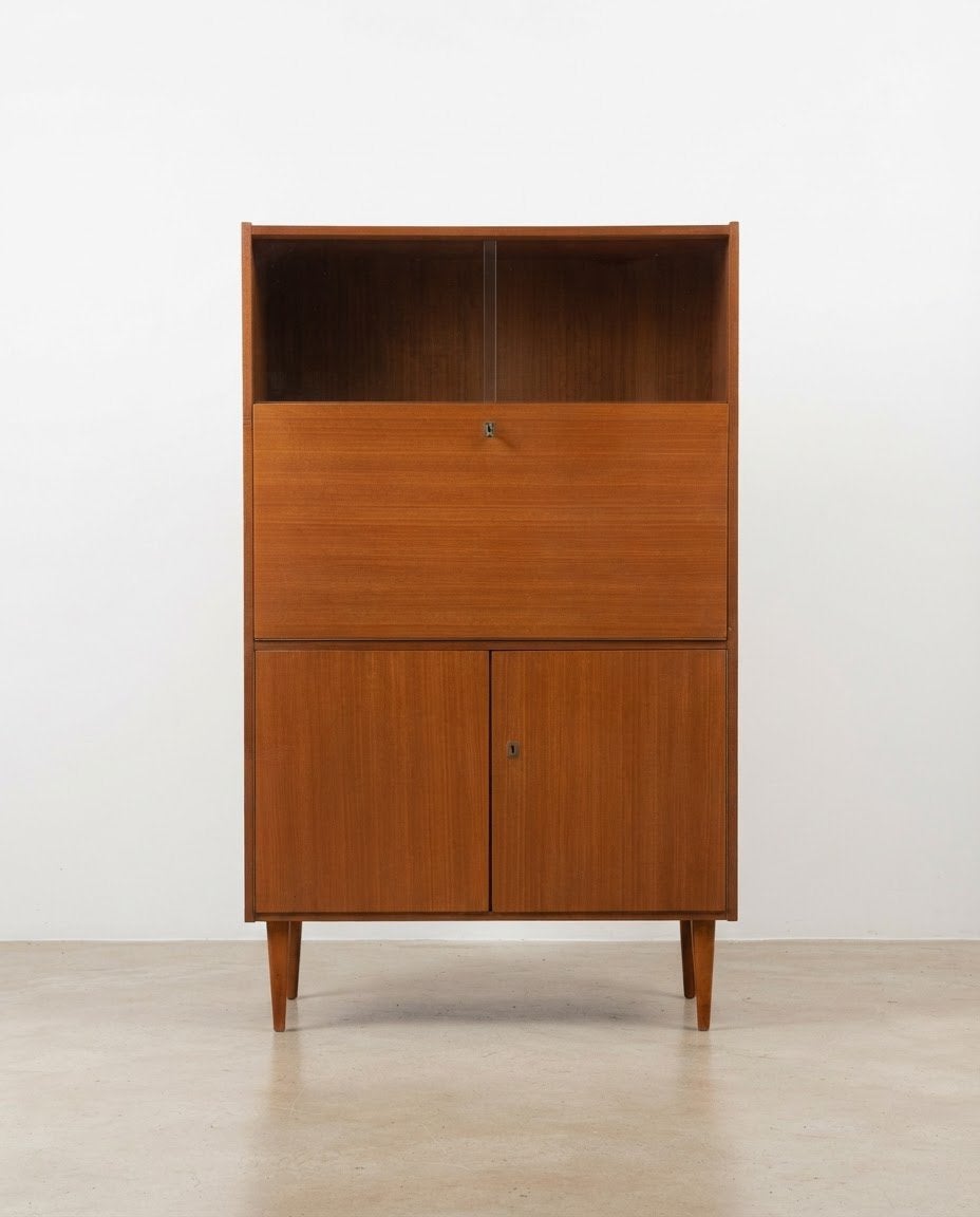 Meuble secrétaire vintage – Allemagne, années 60, Enlèvement, Utilisé