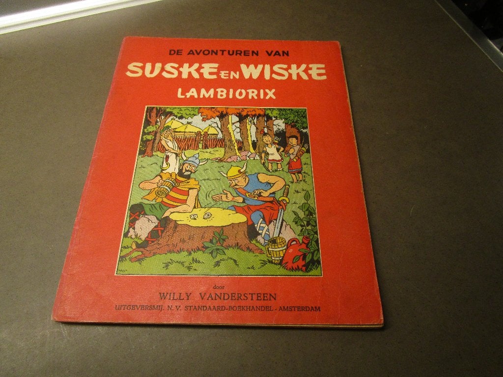 Lambiorix - 1953 - 1e druk - Hollandse reeks, Boeken, Gelezen, Willy Vandersteen, Eén stripboek, Ophalen of Verzenden
