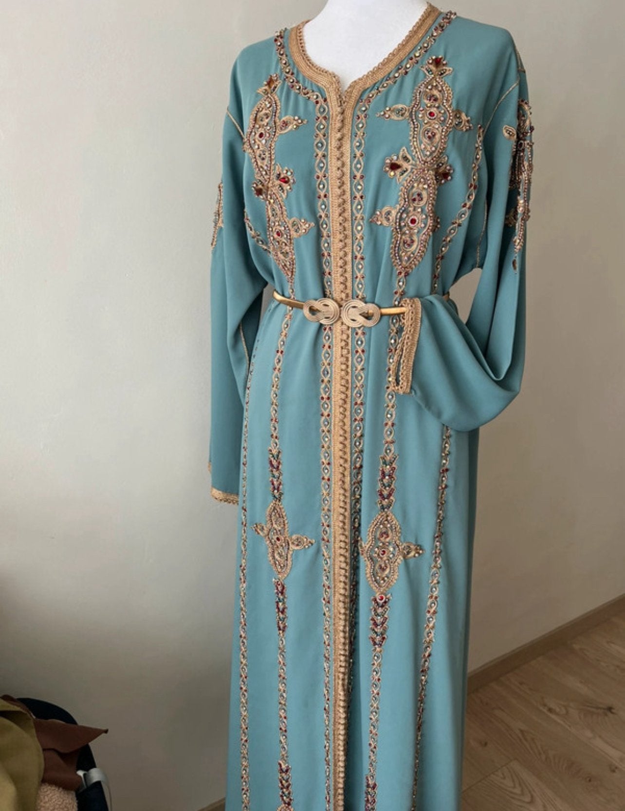 Caftan, Enlèvement ou Envoi, Comme neuf, Taille 42/44 (L), Bleu