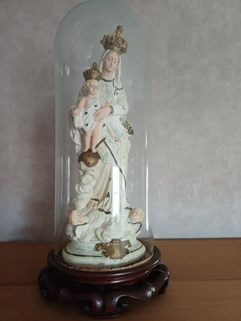 Maria beeld onder glazen stolp, Ophalen of Verzenden
