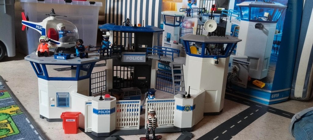 Playmobil Politie Commandocentrum, Gebouw, Complete set, Ophalen of Verzenden, Zo goed als nieuw