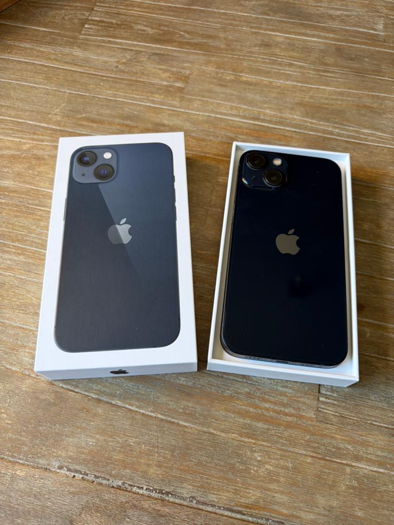 Iphone 13 128GB met doos, Telecommunicatie, Mobiele telefoons | Apple iPhone, Ophalen, 128 GB, Blauw, IPhone 13