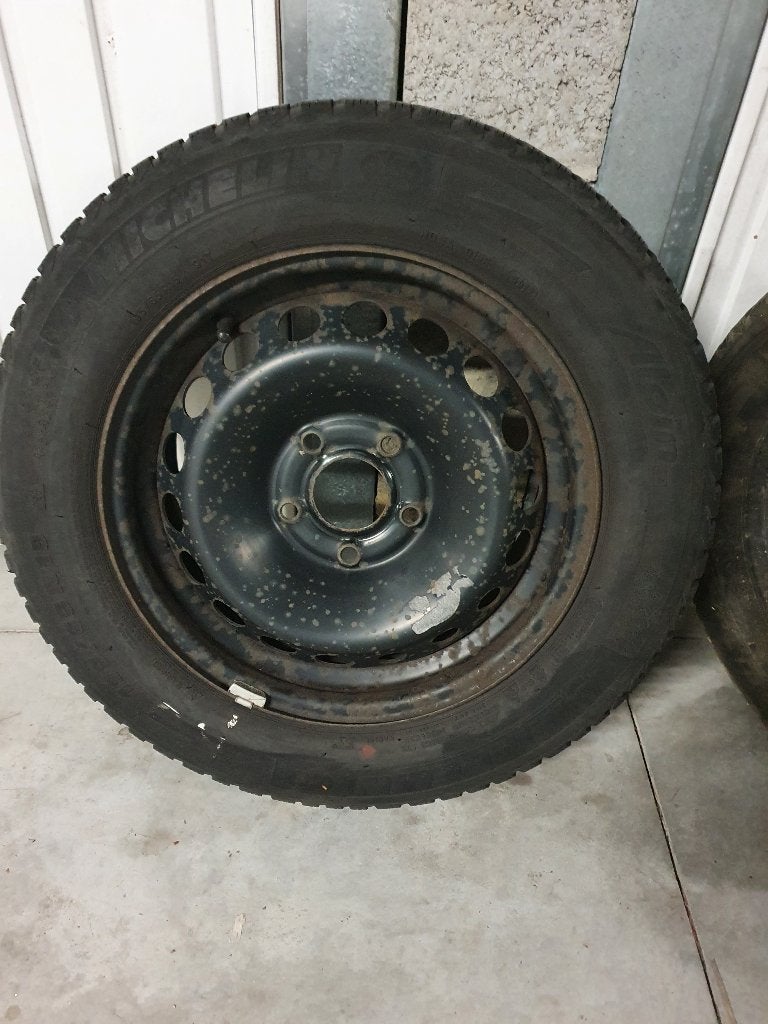 pneus hiver sur jantes Renault Megane, Auto-onderdelen, Ophalen, Gebruikt, 15 inch, Winterbanden
