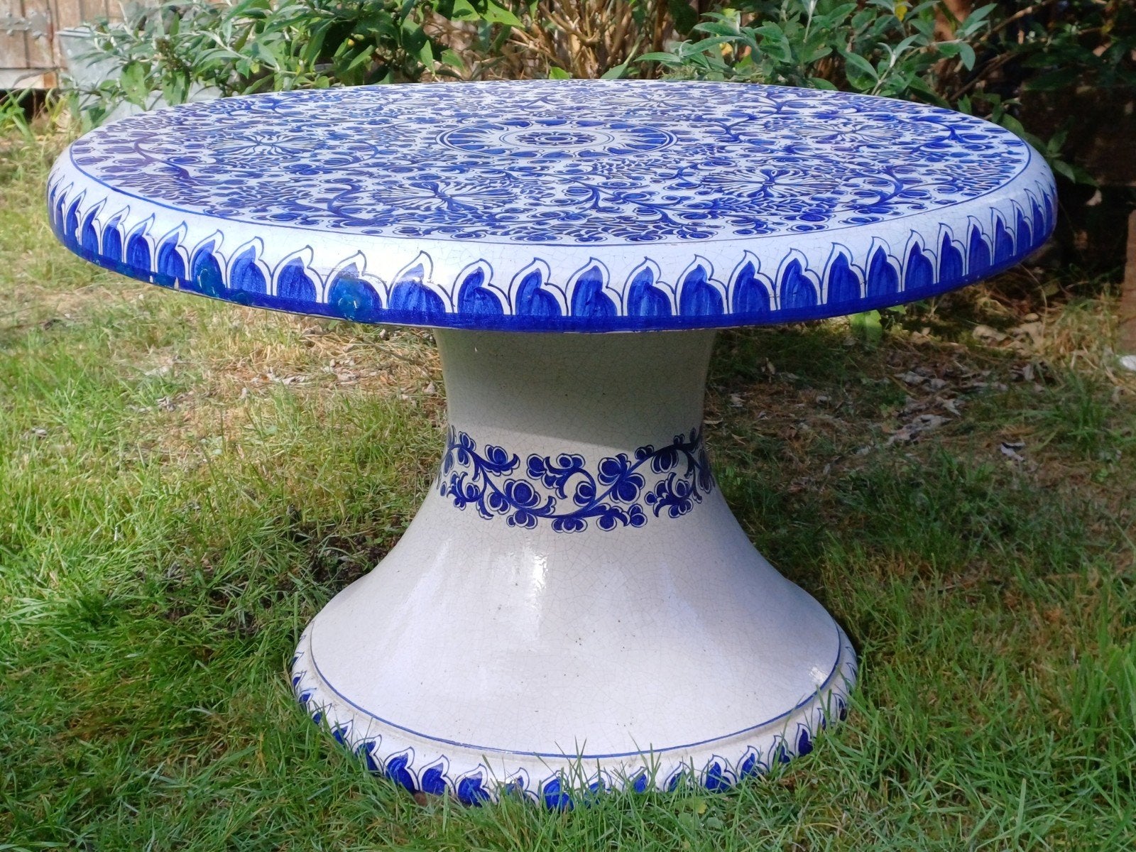 Grande table de patio méditerranéenne vintage - italienne, Enlèvement