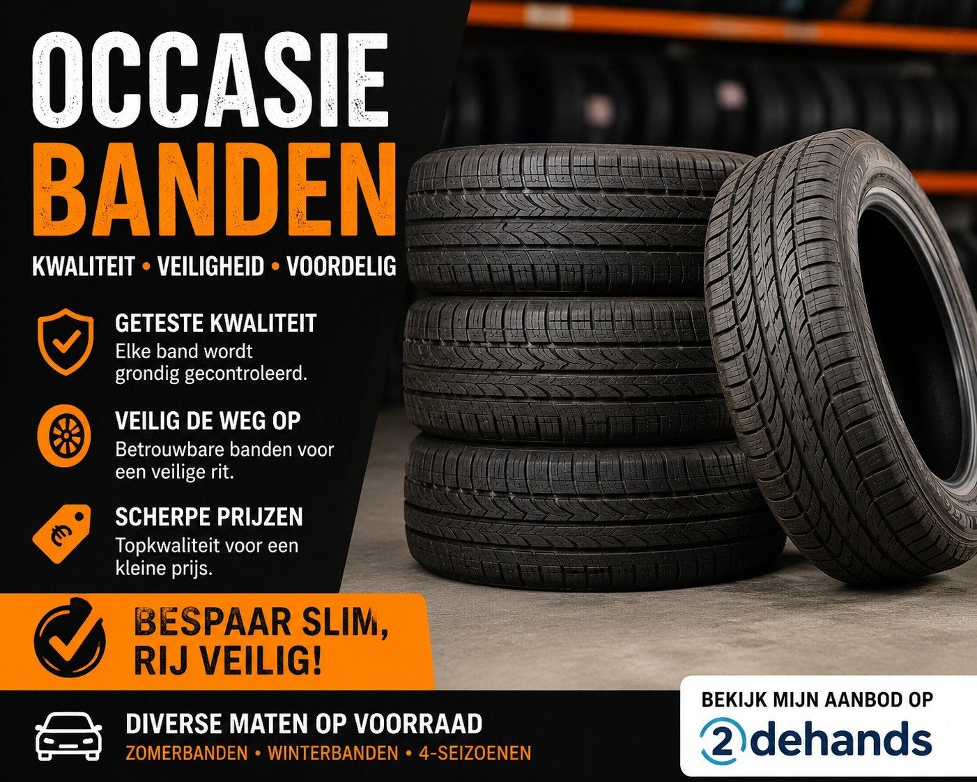 A merken occasie banden en nieuwe centrale vanaf 25€ per stu, Ophalen of Verzenden