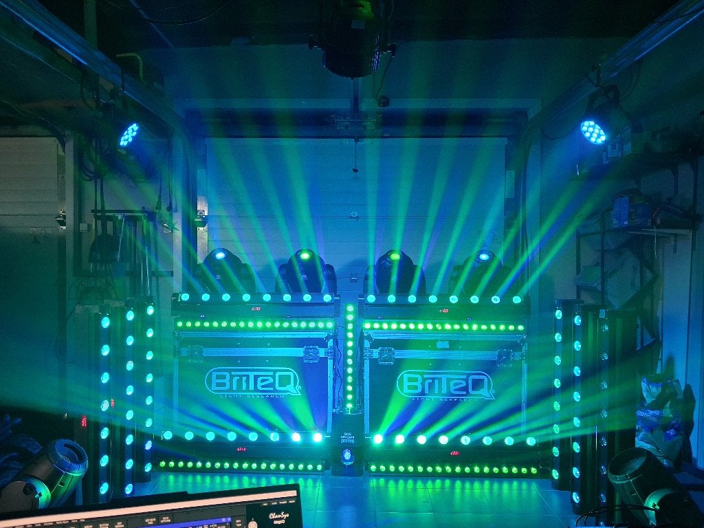 Lichtset Briteq, Martin, clf,.. movinghead, ledbar, par, ..., Muziek en Instrumenten, Licht en Laser, Ophalen, Zo goed als nieuw