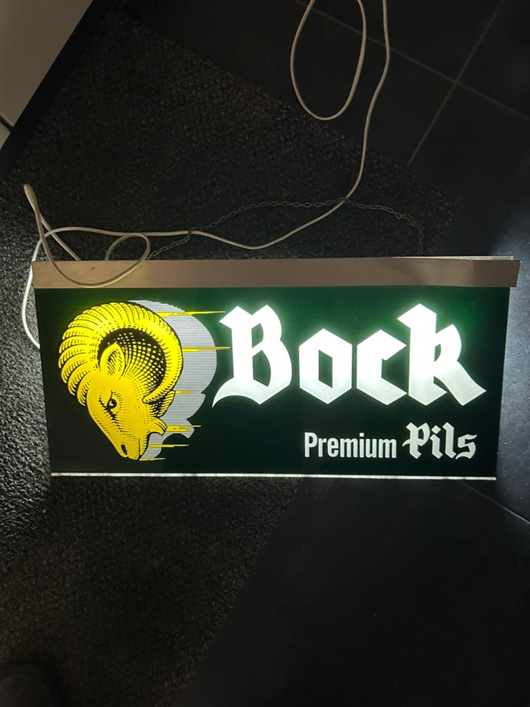 Palm Bock pils lichtreclame, Verzamelen, Ophalen of Verzenden, Zo goed als nieuw, Palm