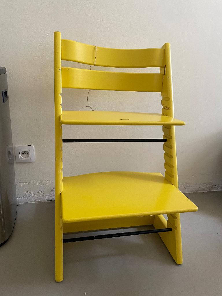 Stokke TripTrap geel, Enlèvement, Utilisé, Chaise évolutive