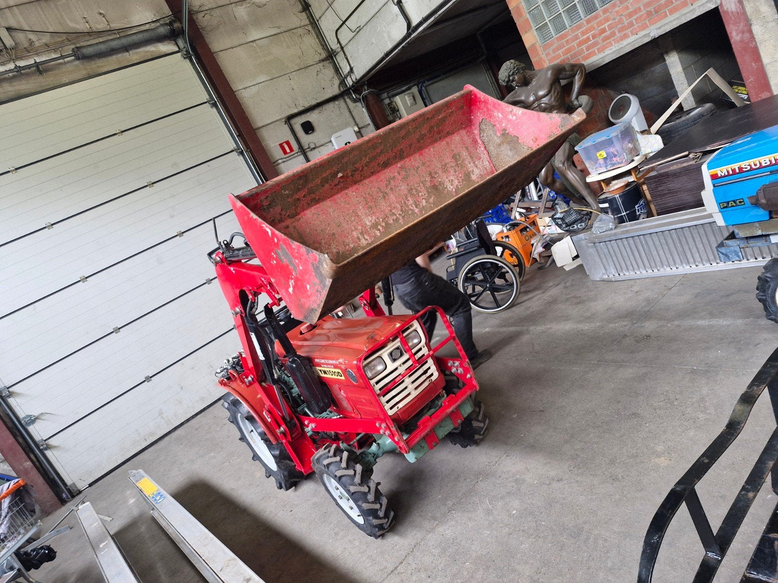 Tracteur 4x4 yanmar 18 cheveaux avec chargeur frontal, Enlèvement ou Envoi