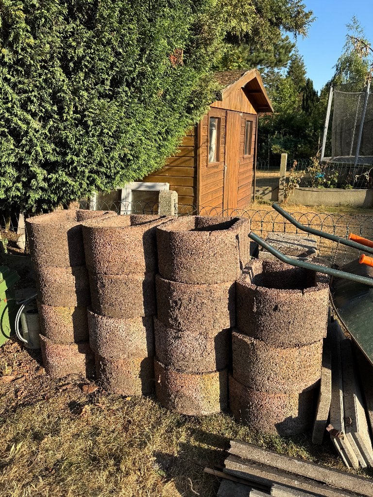 Beton Bloembakken – 425325 - 15 st. – GRATIS, Moins de 30 cm, Béton, Enlèvement, Utilisé