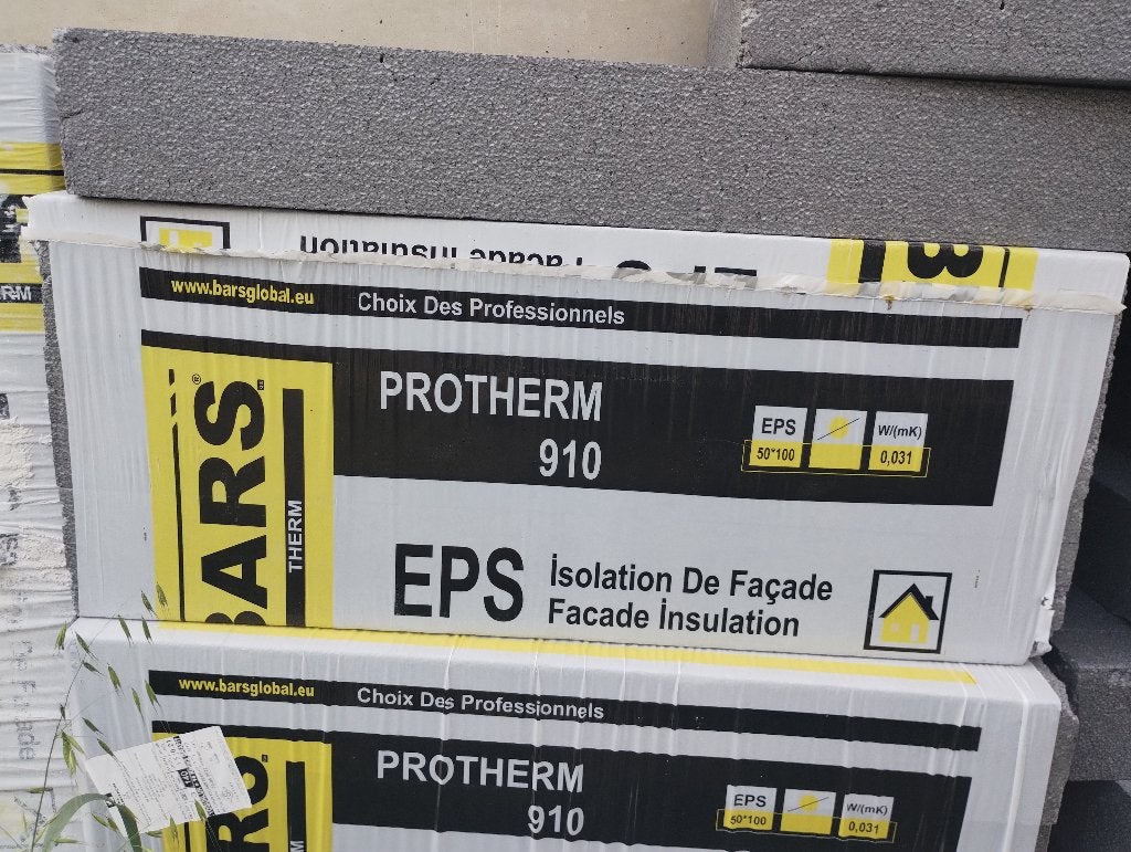 Gevelisolatie EPS 14CM, Doe-het-zelf en Bouw, Ophalen, 12 cm of meer, Zo goed als nieuw, 15 m² of meer